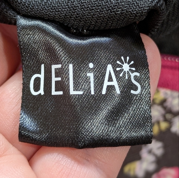 Delia\'s X Dolls Kill Pink Floral Patchwork Teddy Bear Backpack Purse main image 9